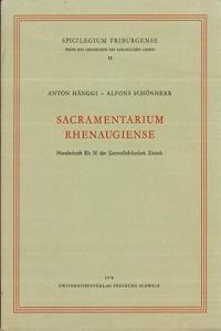 Sacramentarium Rhenaugiense