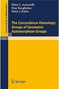 Concordance-Homotopy Groups of Geometric Automorphism Groups