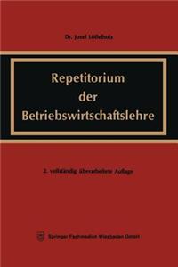 Repetitorium Der Betriebswirtschaftslehre