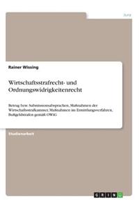 Wirtschaftsstrafrecht- und Ordnungswidrigkeitenrecht