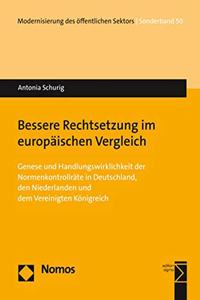 Bessere Rechtsetzung Im Europaischen Vergleich