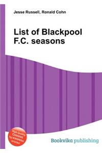 List of Blackpool F.C. Seasons