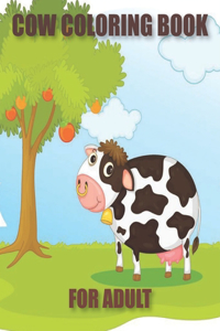 Cow Coloring Book For Adult