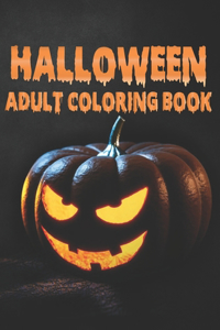 Halloween adults coloring book