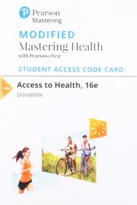 Modified Mastering Health Mydietanalysis with Pearson Etext -- Standalone Access Card -- For Access to Health