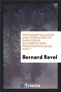 The Karaite Halakah