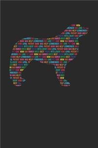 Leonberger Notebook 'Word Cloud' - Gift for Leonberger Lovers - Leonberger Journal