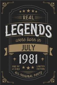 Real Legends were born in July 1981