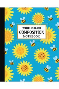 Wide Ruled Composition Notebook