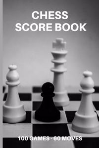 Chess Score Book 100 Games 60 Moves