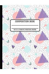 Composition Book Cursive Writing Paper