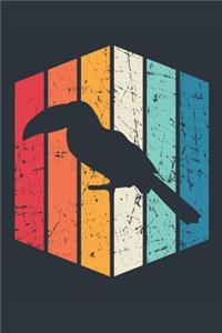 Vintage Parrot Notebook - Gift for Parrot Lovers - Retro Parrot Journal - Parrot Diary for Boys and Girls