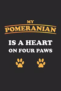 My Pomeranian is a heart on four paws