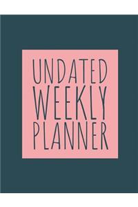 Undated Weekly Planner
