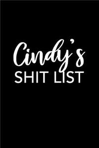 Cindy's Shit List