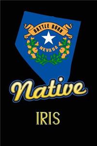 Nevada Native Iris: College Ruled Composition Book