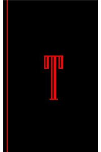Monogram Letter T Journal