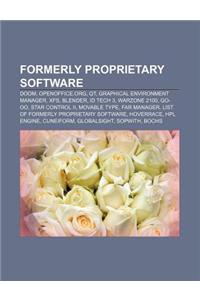 Formerly Proprietary Software