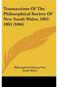 Transactions of the Philosophical Society of New South Wales, 1862-1865 (1866)