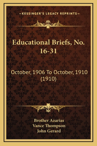 Educational Briefs, No. 16-31
