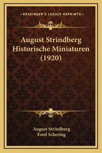 August Strindberg Historische Miniaturen (1920)
