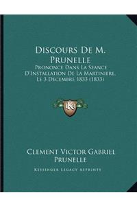 Discours De M. Prunelle