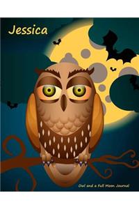 Owl and a Full Moon Journal - Jessica