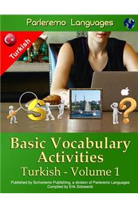 Parleremo Languages Basic Vocabulary Activities Turkish - Volume 1