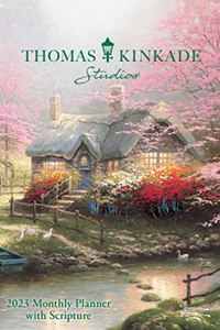Thomas Kinkade Studios 12-Month 2023 Monthly Pocket Planner Calendar with Scripture