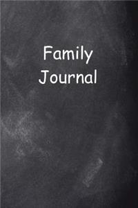 Family Journal Chalkboard Design