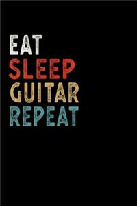 Eat Sleep Guitar Repeat Funny Musical Instrument Gift Idea