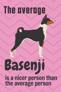 average Basenji is a nicer person than the average person