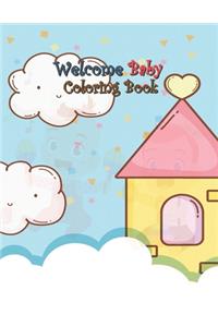 Welcome Baby Coloring Book