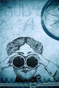 Steampunk Spyglass Girl 4-Year One Line a Day College Memories Journal