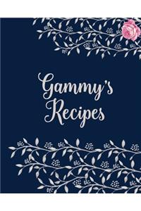 Gammy�s Cookbook - Blank Cookbook for Family Recipes