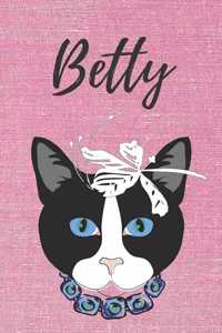 Betty Katzen Notizbuch / Malbuch / Tagebuch / Journal / DIN A5 / Geschenk