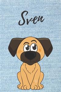 personalisiertes Notizbuch Hunde / Malbuch / Tagebuch / Journal / DIN A5 / Geschenk Sven