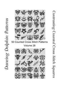 Contrasting Counted Cross Stitch Squares