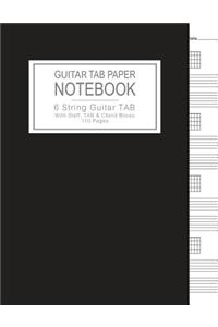 Guitar Tab Paper Notebook