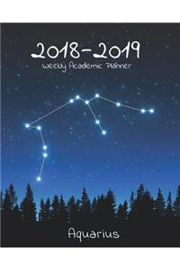 2018-2019 Weekly Academic Planner