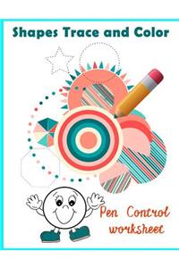 Shapes Trace and color Pen control