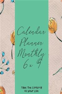 Calendar Planner Monthly 6x9