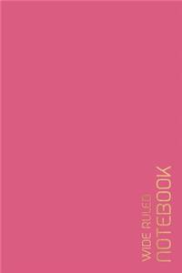 Wide Ruled Notebook