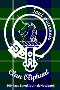 Clan Oliphant 200 Page Lined Journal/Notebook