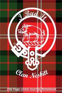 Clan Nesbitt 200 Page Lined Journal/Notebook