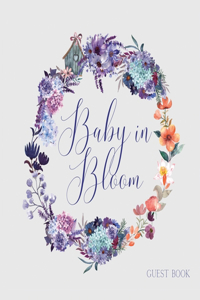 Baby in Bloom, Baby Shower Guest Book