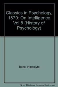 Classics in Psychology, 1870
