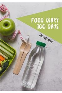 Diet Journal Food Diary 100 Days