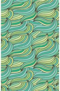 Bullet Journal Abstract Waves Greens