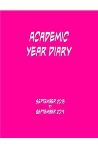 Academic Year Diary - 2018 to 2019